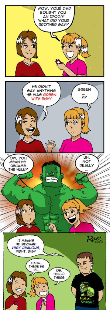 Green With Envy Comic strip